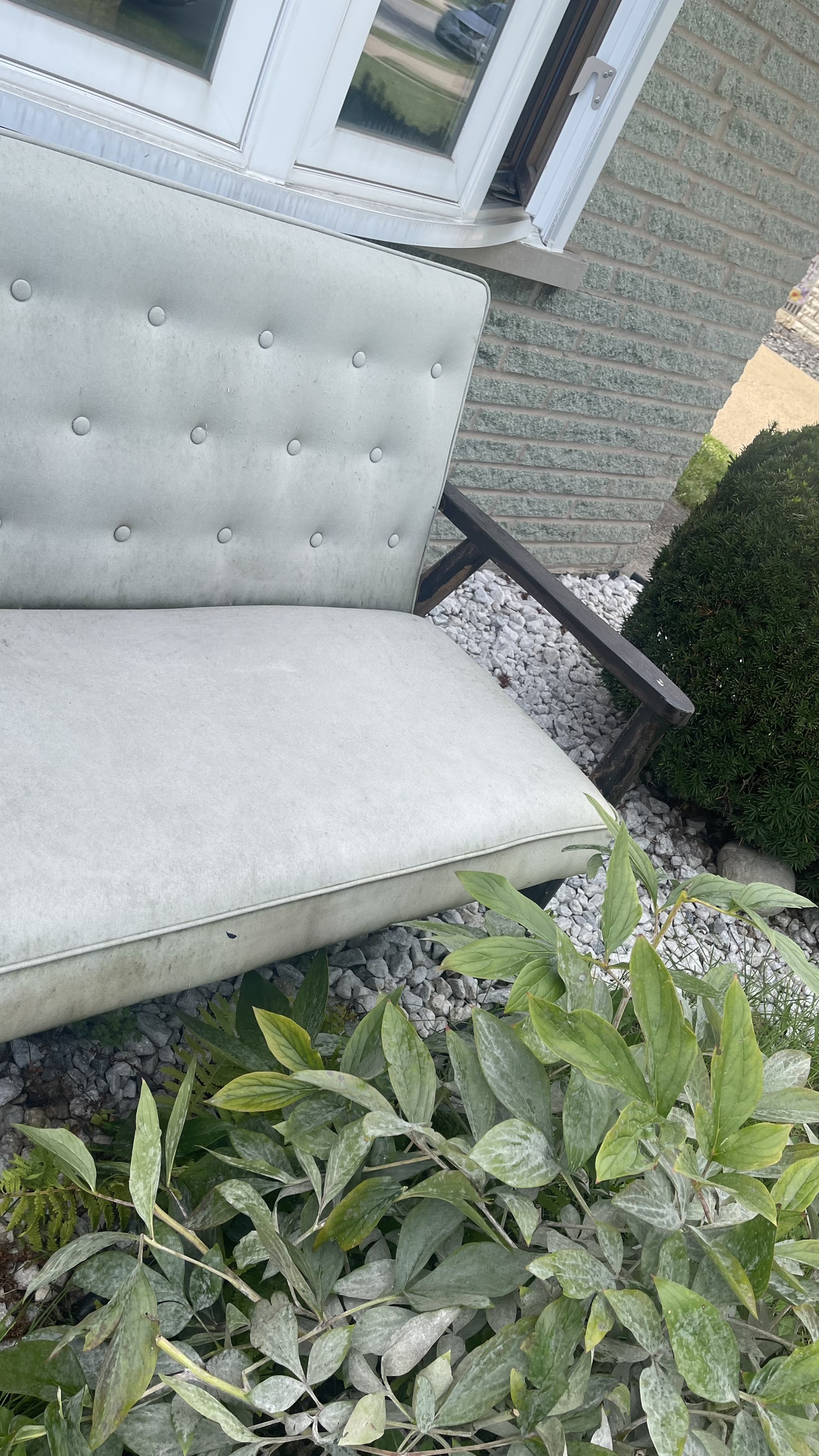 Mid Century  Loveseat need clean please check more pictures - photo 5