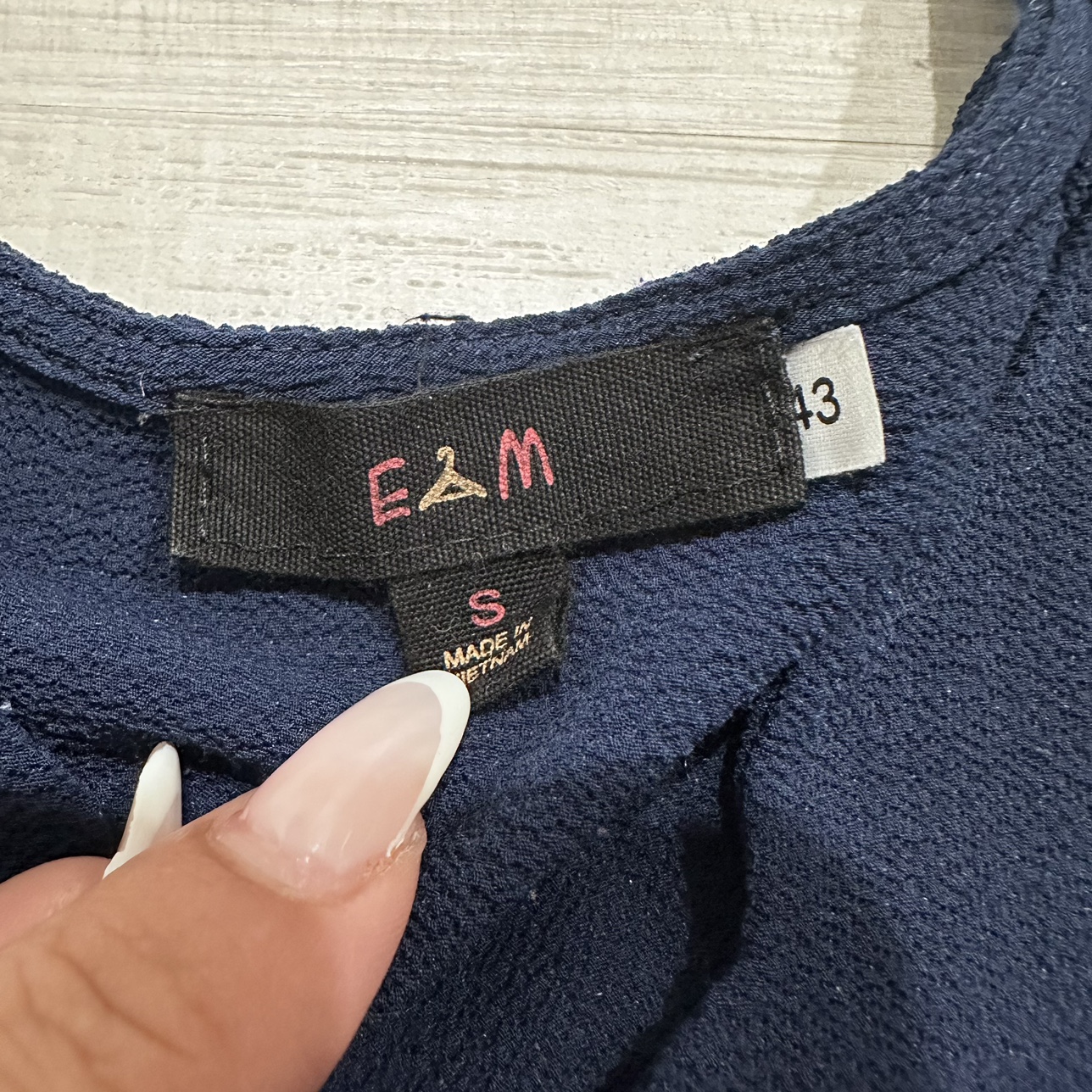 Blue butterfly sleeve top image indicator(3)