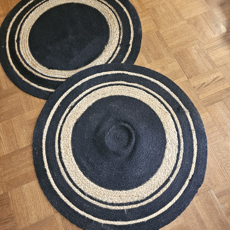 round woven rugs indoor/outdoor