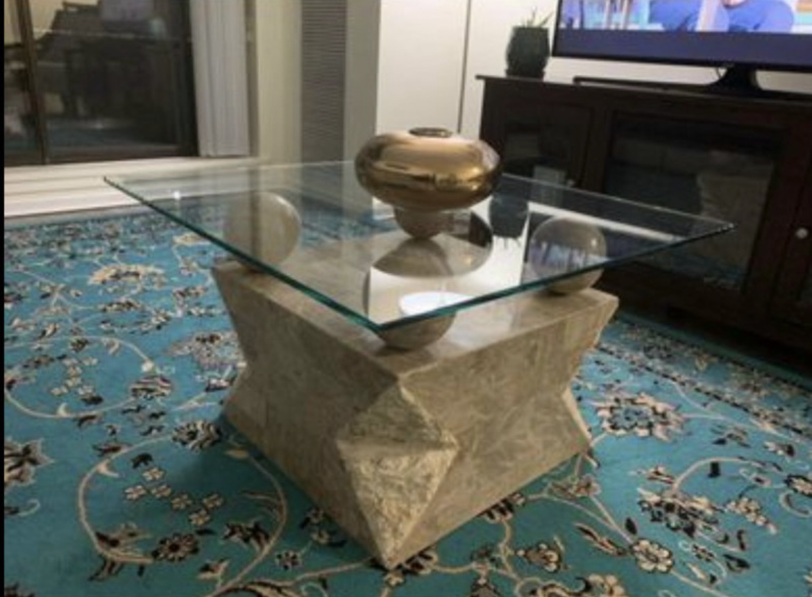 Glass Top Coffee Table - photo 2