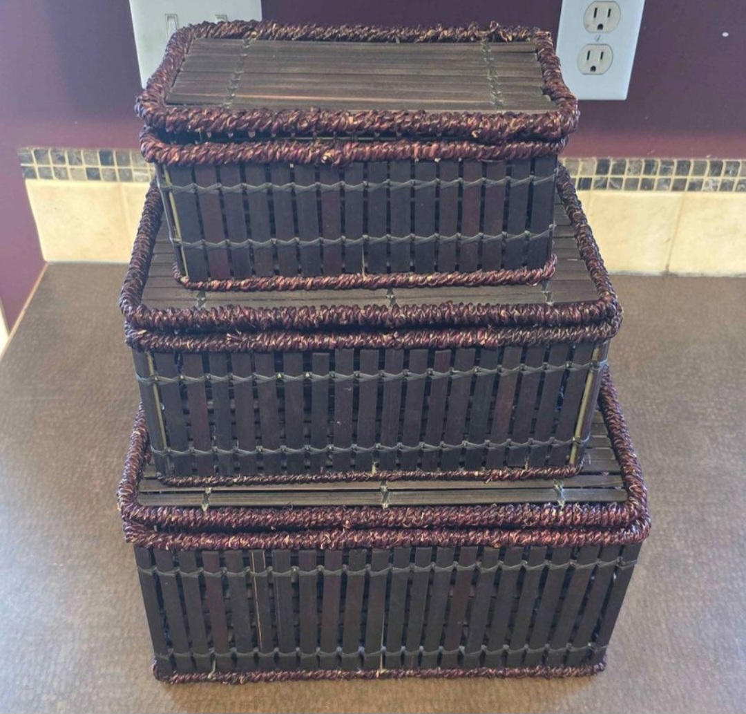 Wood & Wicker Storage Baskets thumbnail