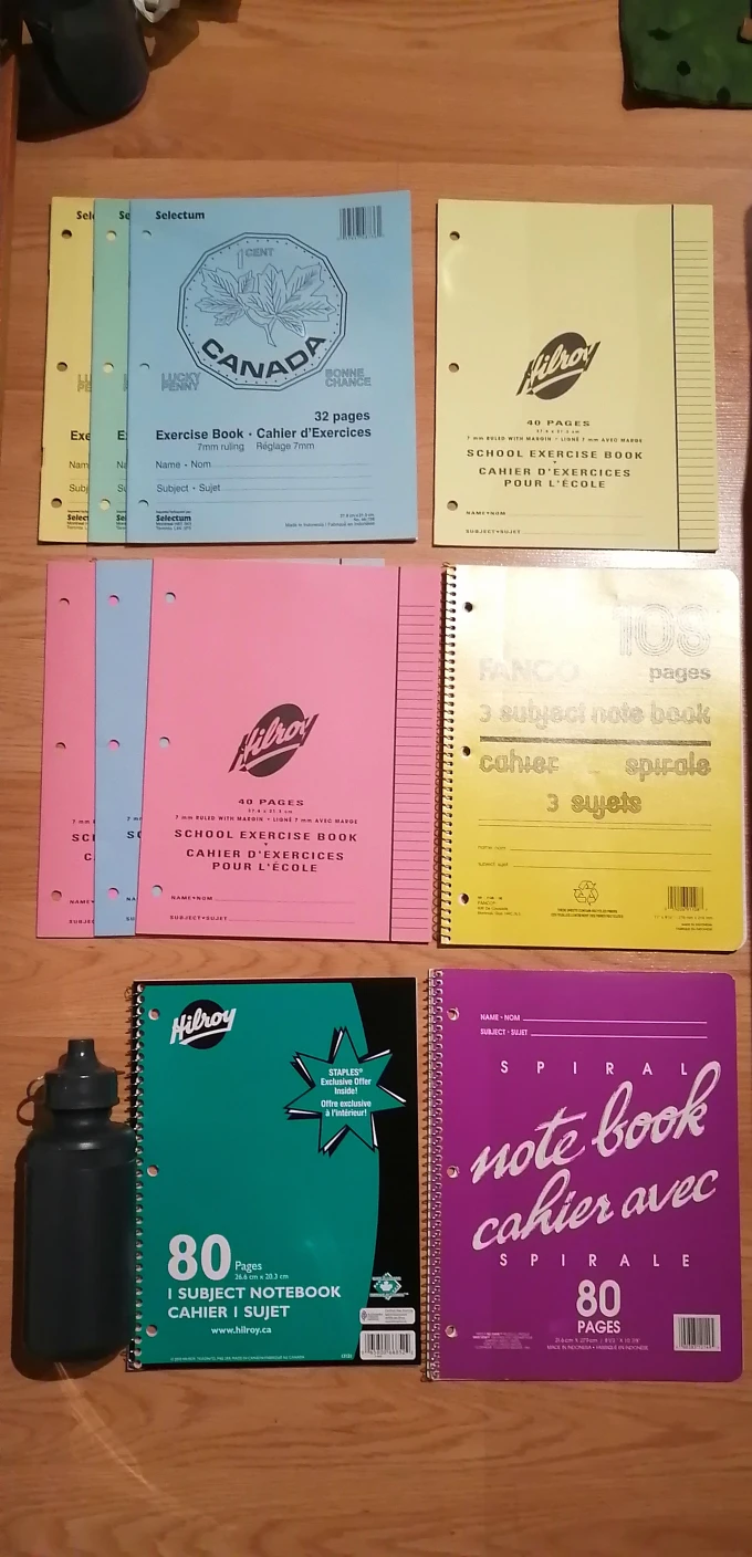 School Supplies - Note Books and Exercise Books