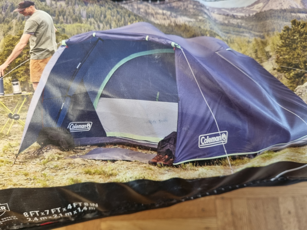 Coleman 4 Person Tent. camping chair. Dust Tarp - photo 4
