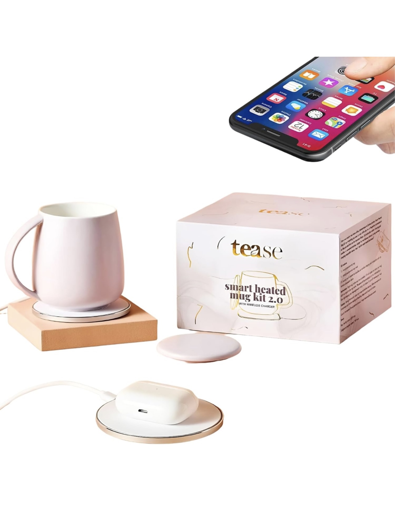 Tease Smart Heated Mug - Grey Lilac - photo 5