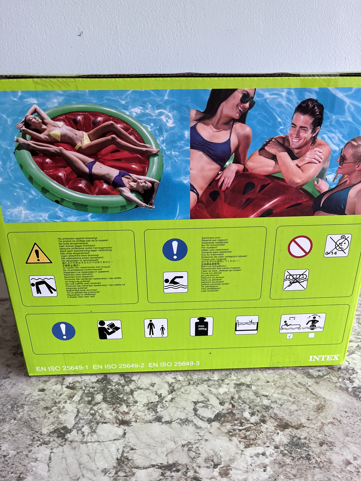 Intex Sand & Summer Juicy Watermelon Island Pool Float image indicator(2)