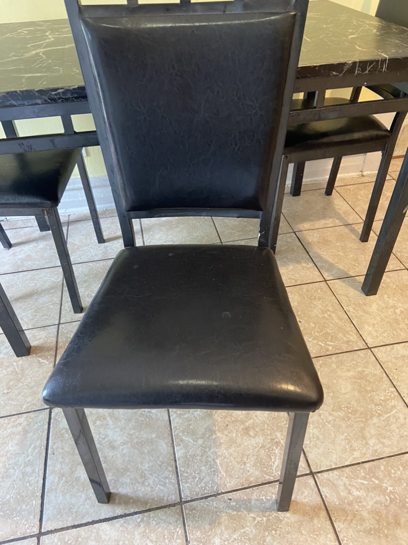 Marble dining table W/ 4 chairs - photo 2