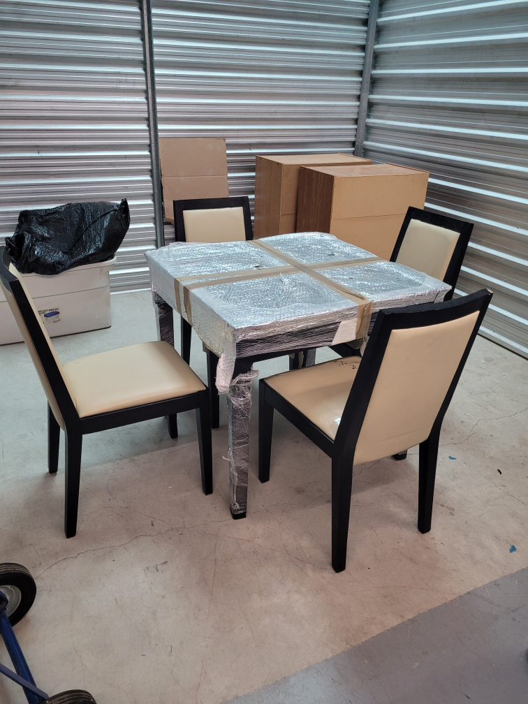 Dining Table and Four Chairs Set