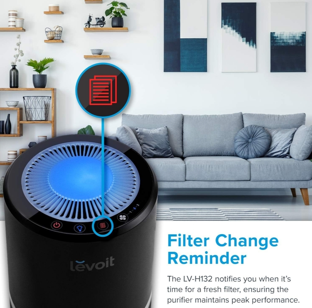 LEVOIT Air Purifier for Smokers Allergies and Pets, HEPA image indicator(5)