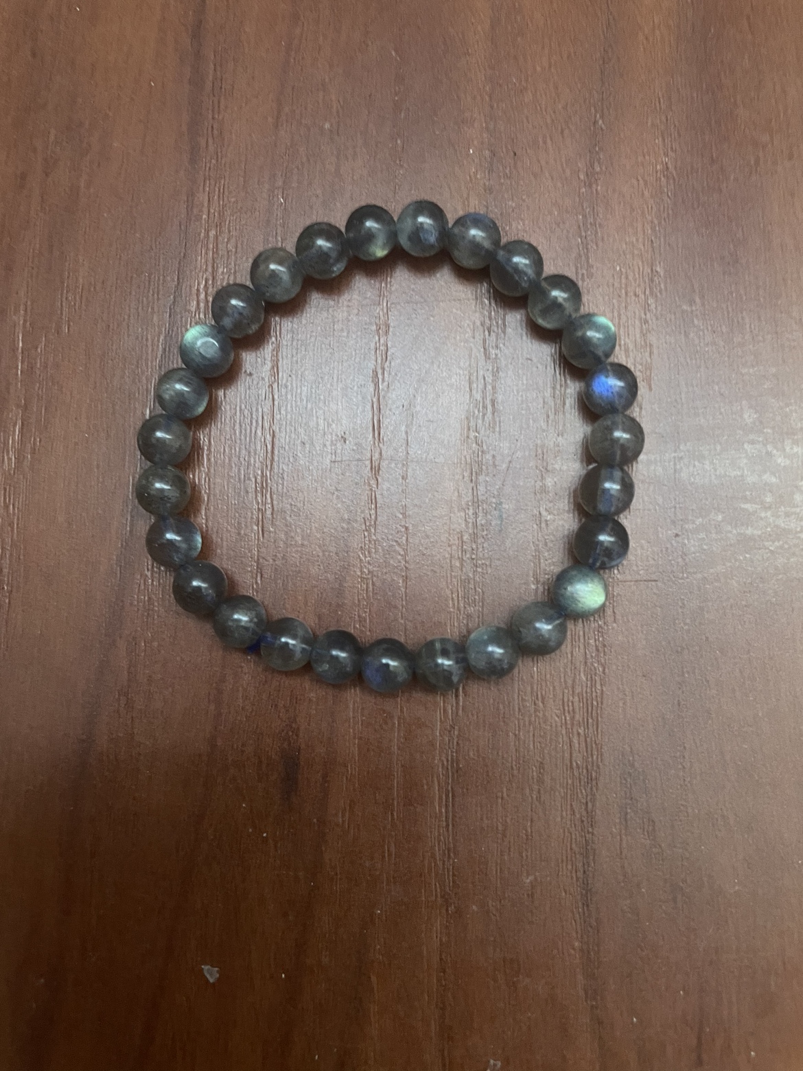 Gray stone bracelet