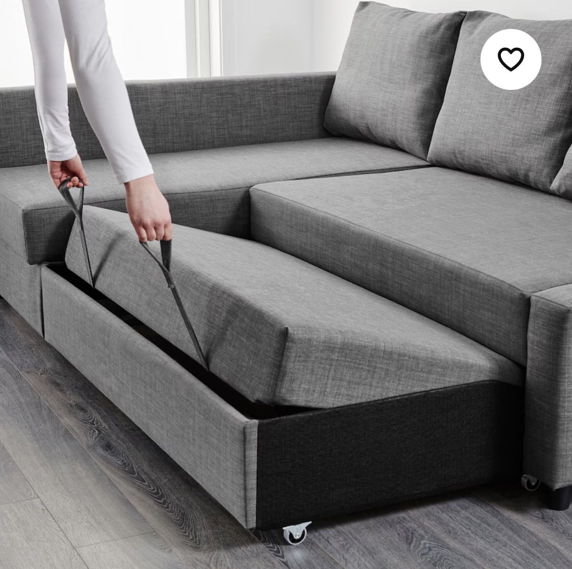 Grey Sectional Sofa Bed - photo 4
