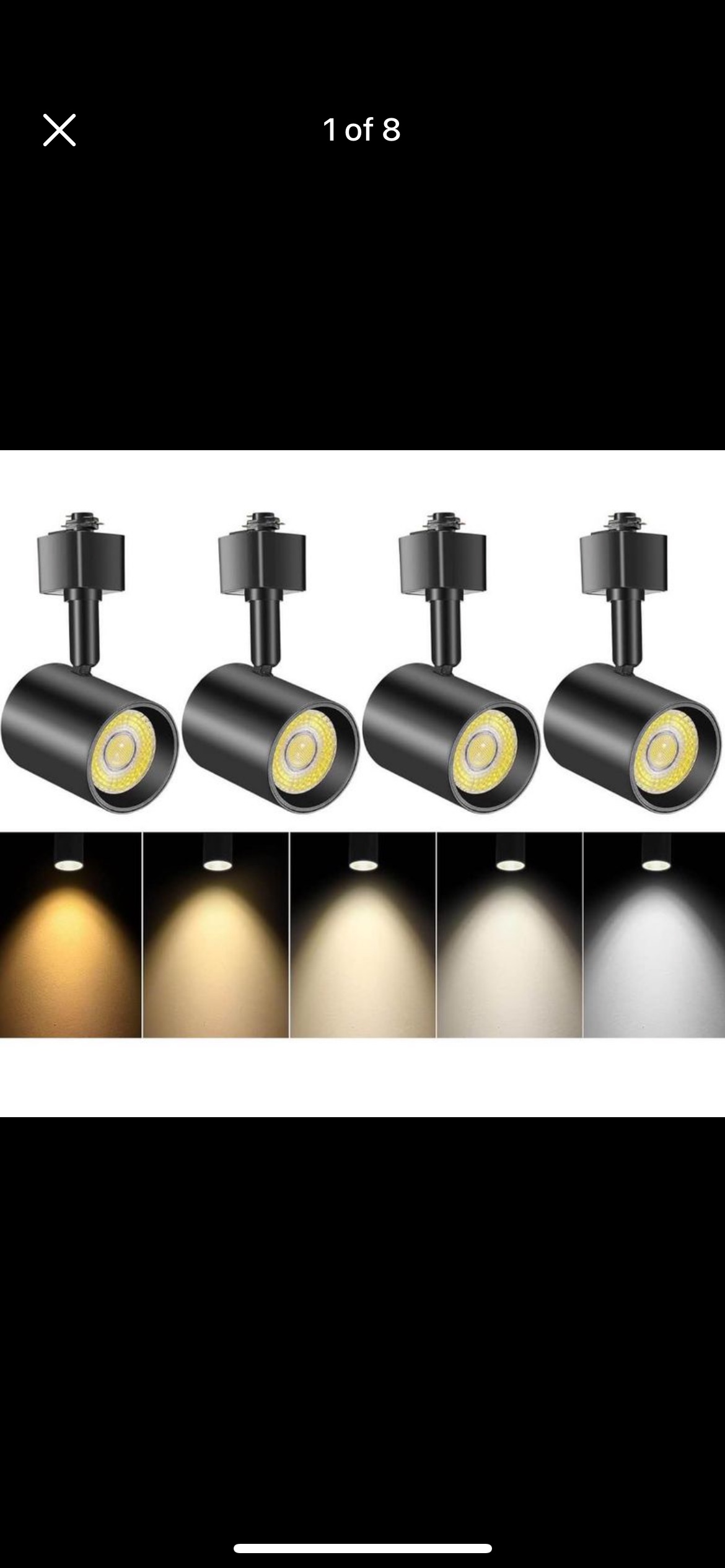 4 Pack LED Track Lighting Heads