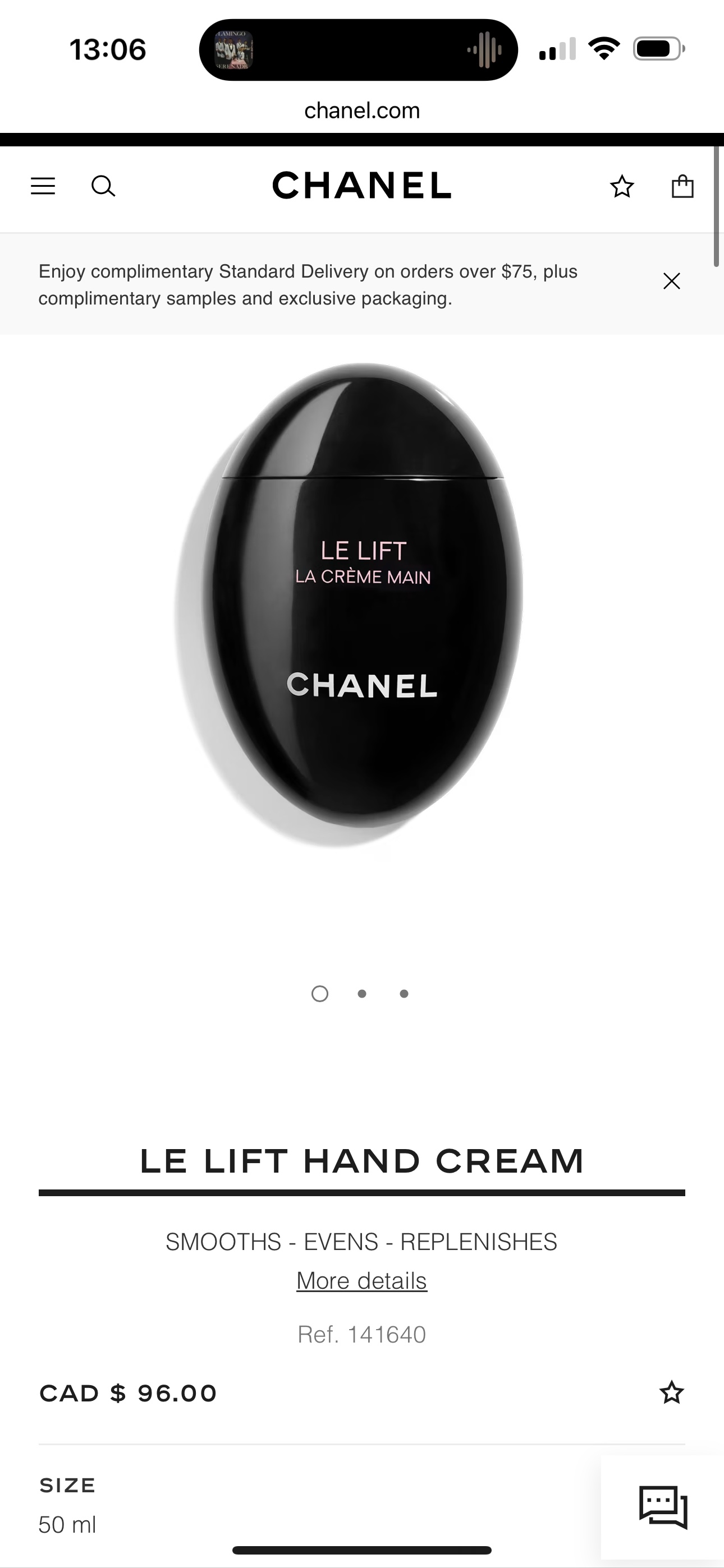 NEW UNOPENED Chanel Le Lift La Hand Cream thumbnail