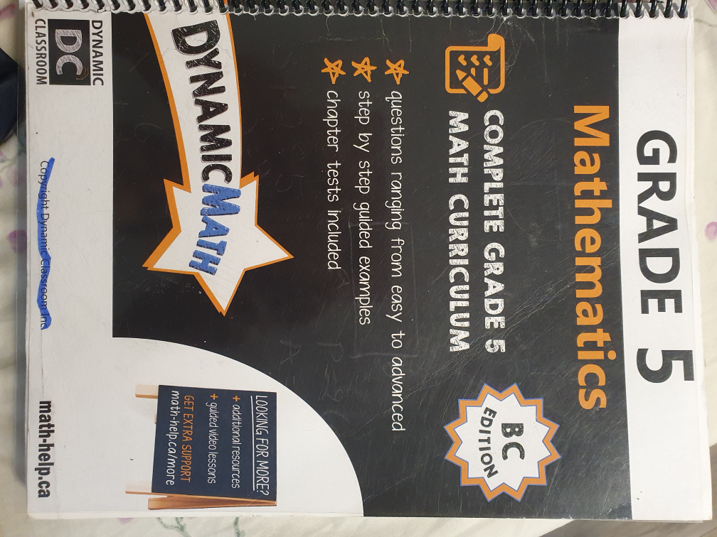 Grade 5 Math Textbook - BC Curriculum #freecycle - photo 4