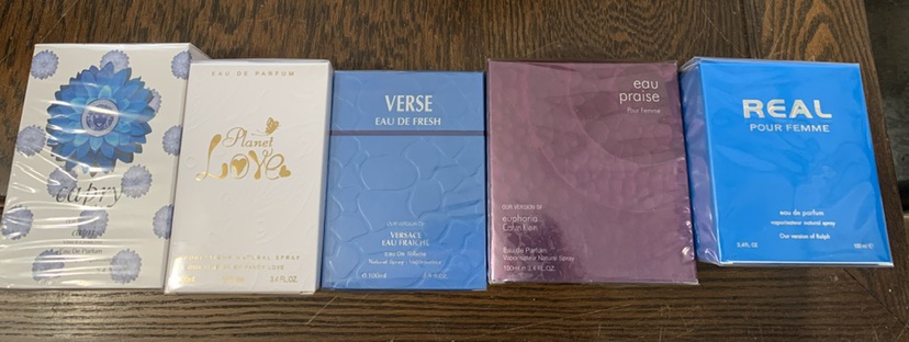 New Cologne and perfume bottles. thumbnail
