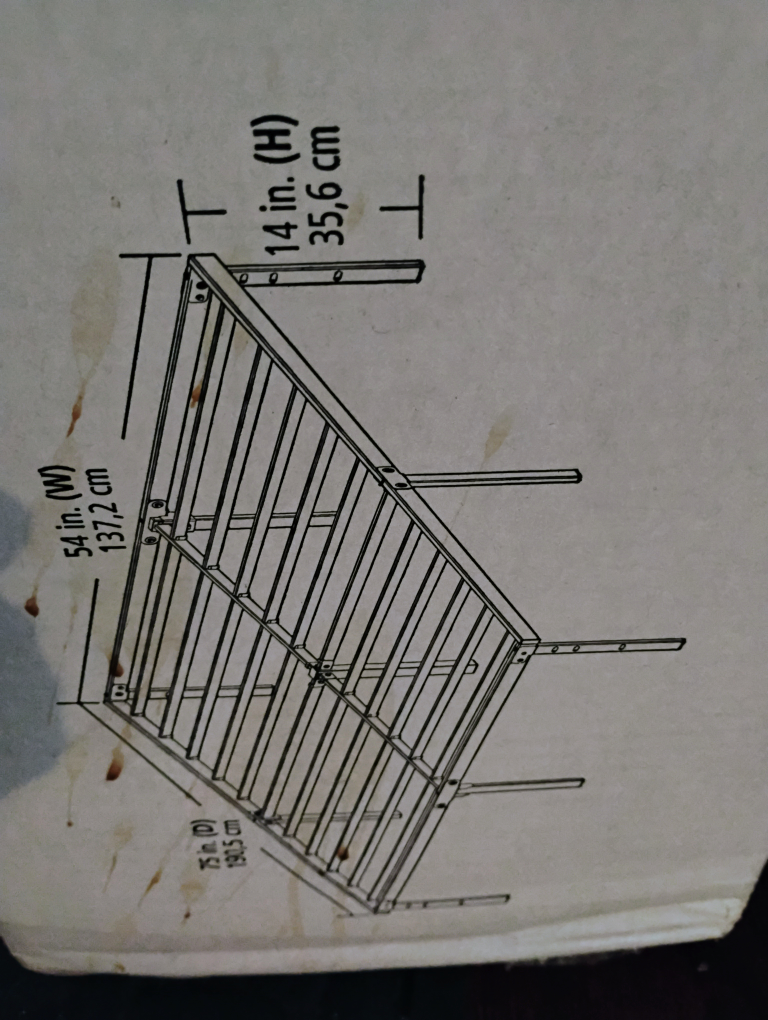 Mainstays 14" Heavy Duty Slat Bed Frame, Twin - photo 2