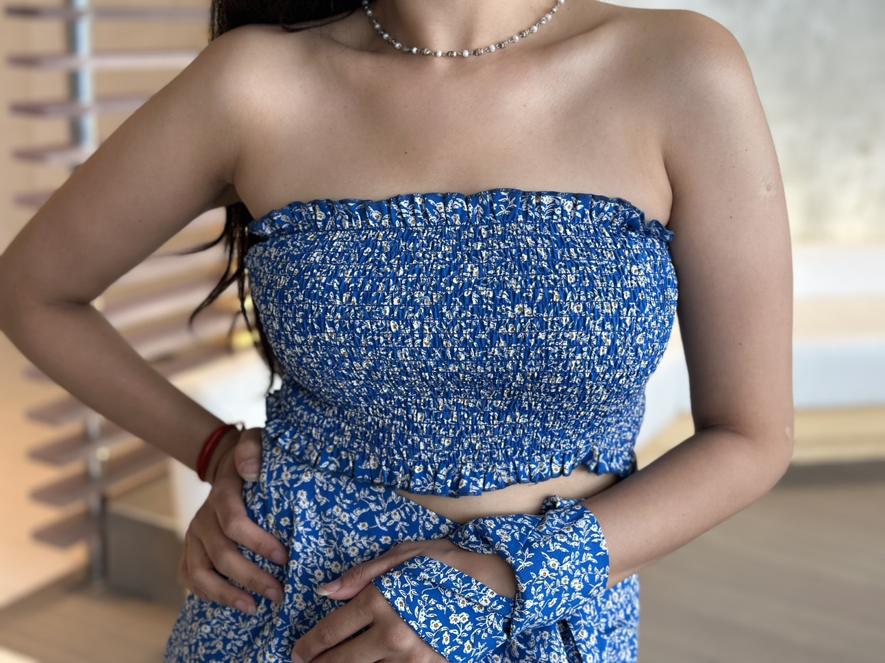 Blue Floral Dress image indicator(2)