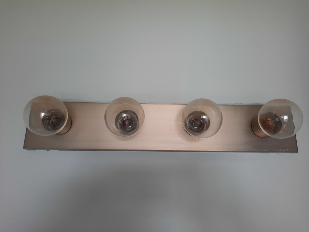 Chrome bathroom lighting fixtures