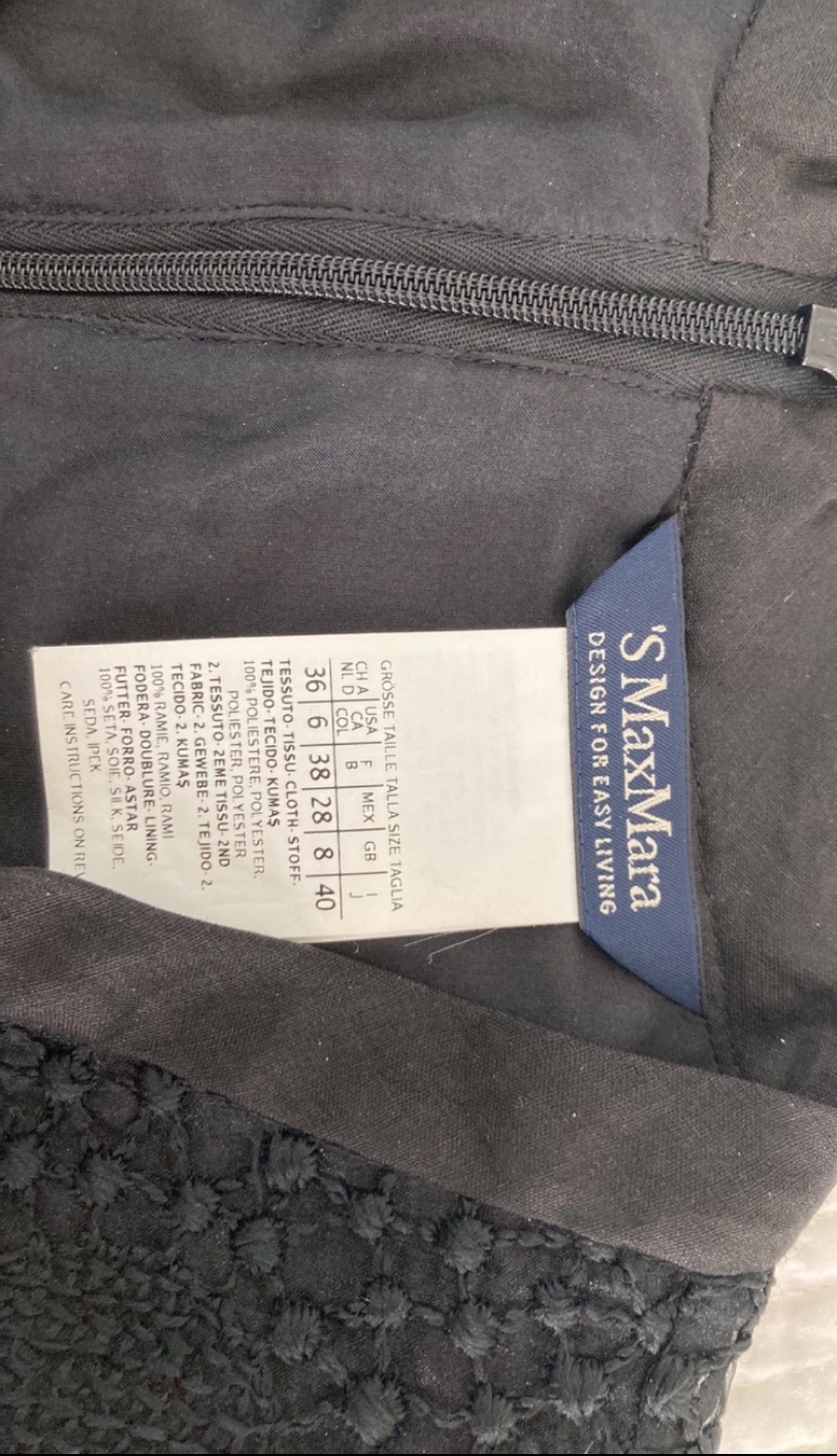 Vintage Max Mara Black Dress image indicator(2)