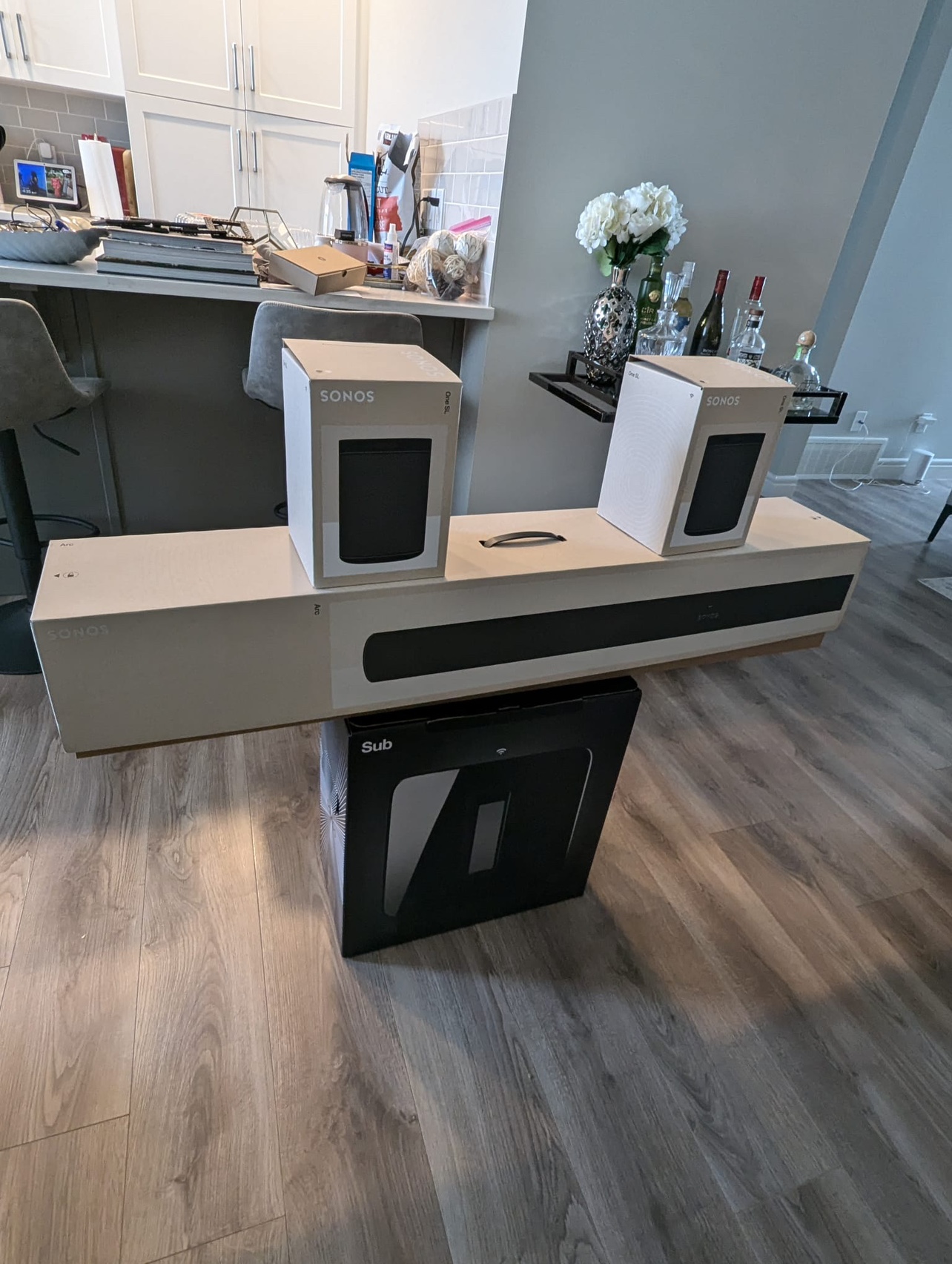 SONOS Sub Gen 3 + Arc Smart Sound Bar + (2) One SL Speakers