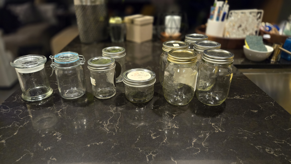Mason Jars (multiple sizes) #Freecycle
