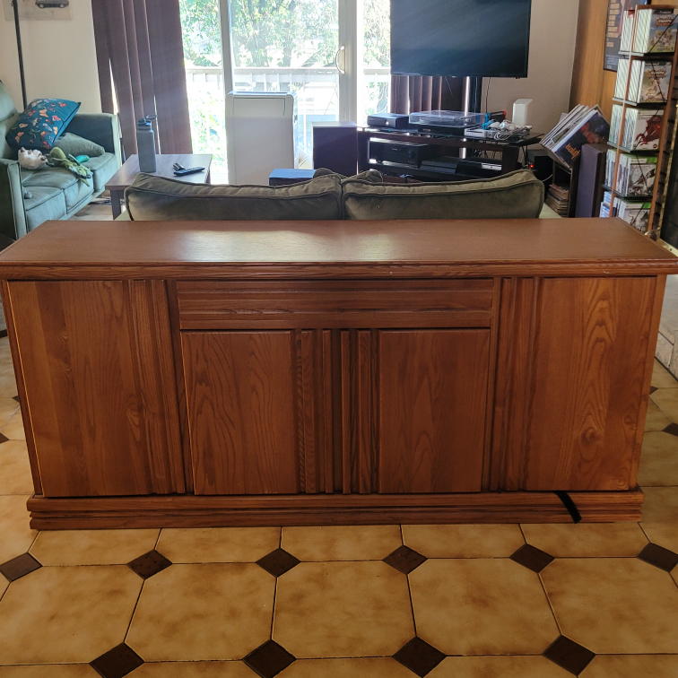 Wooden Cabinet with Doors #freecycle thumbnail
