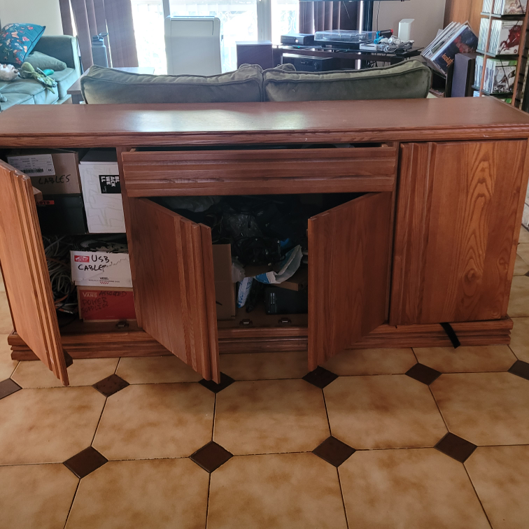 Wooden Cabinet with Doors #freecycle - photo 2