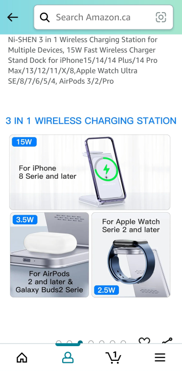Wireless Charging Dock (15W fast wireless) - photo 3