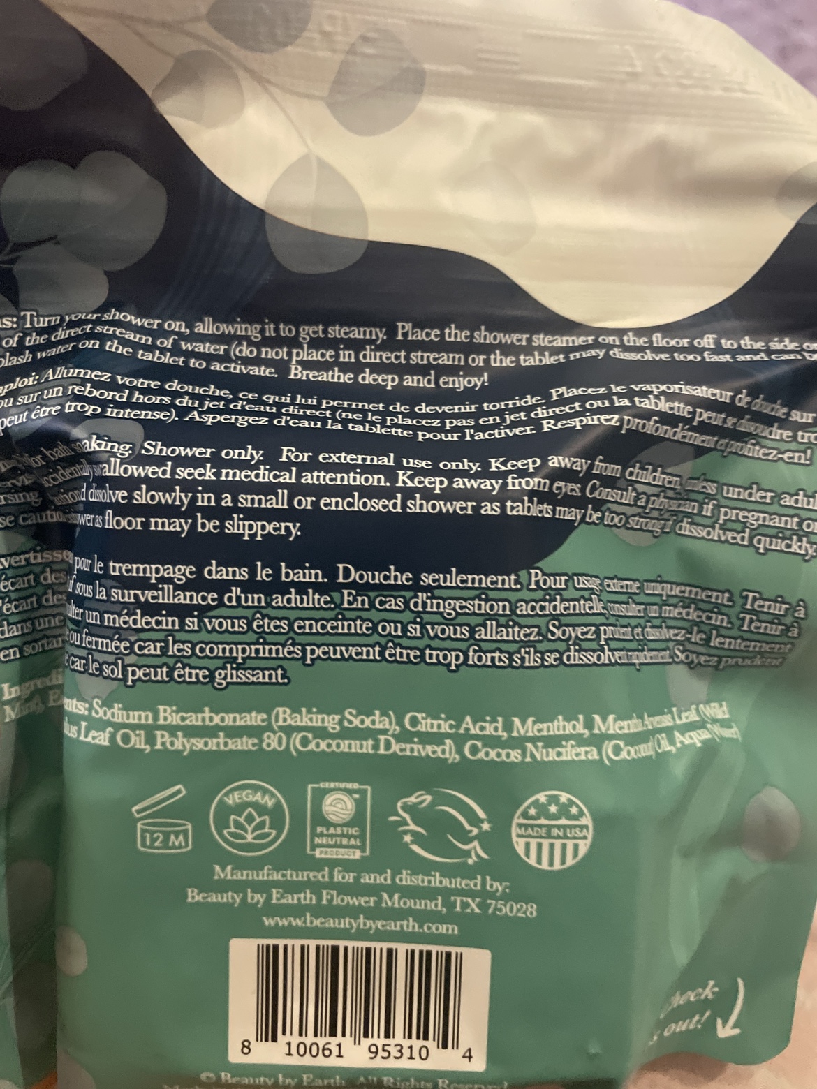 Mint Shower Steamers - Breathe for Relief image indicator(2)