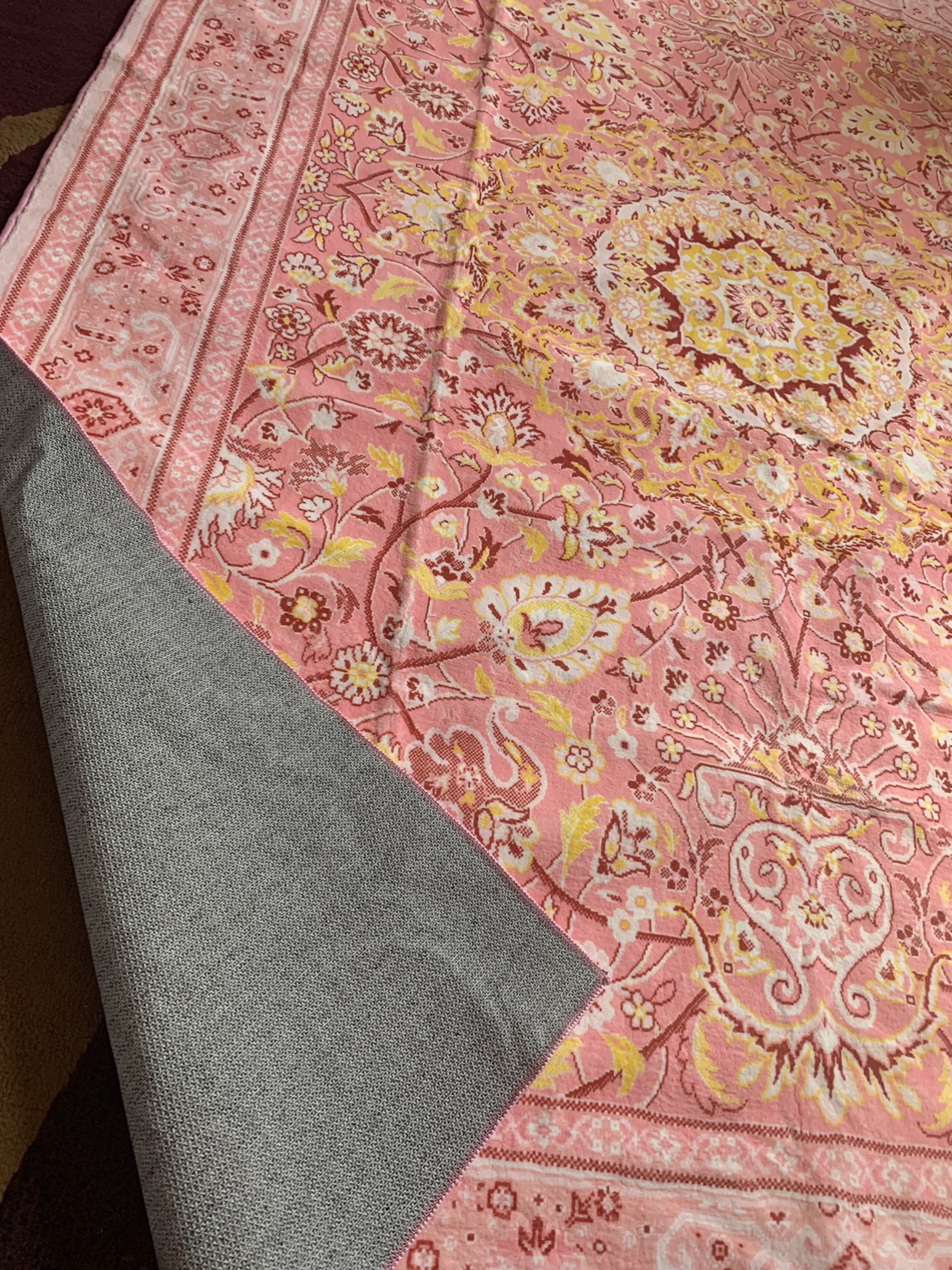 Washable Rugs 5x7 Oriental Floral Soft Indoor hot pink Carpet - photo 5