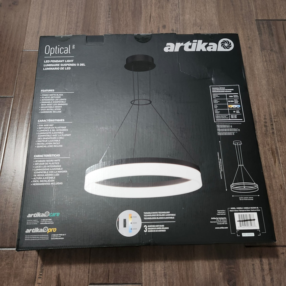Artika Optical Integrated LED Pendant Light image indicator(3)
