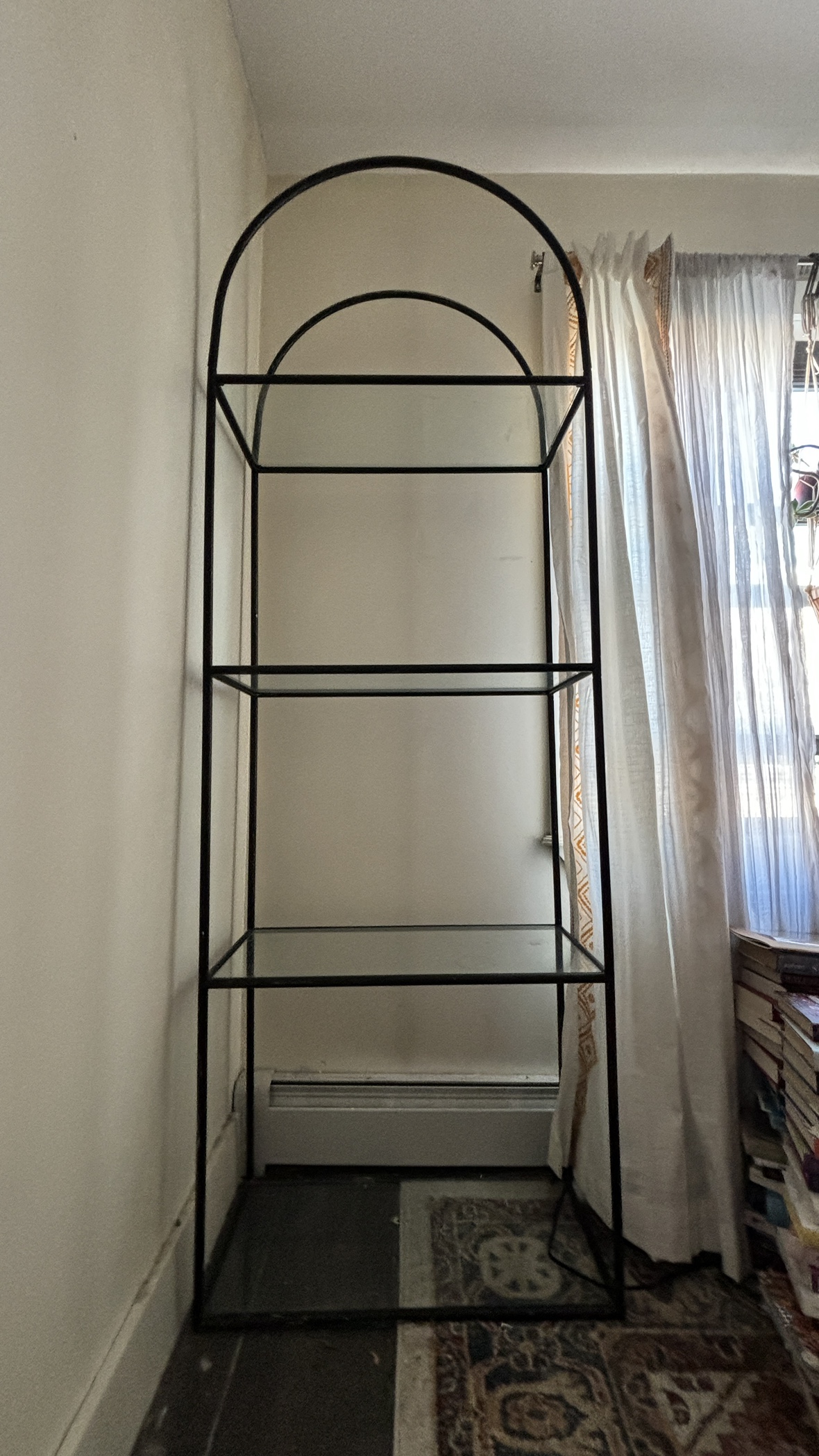 Arched bookshelf