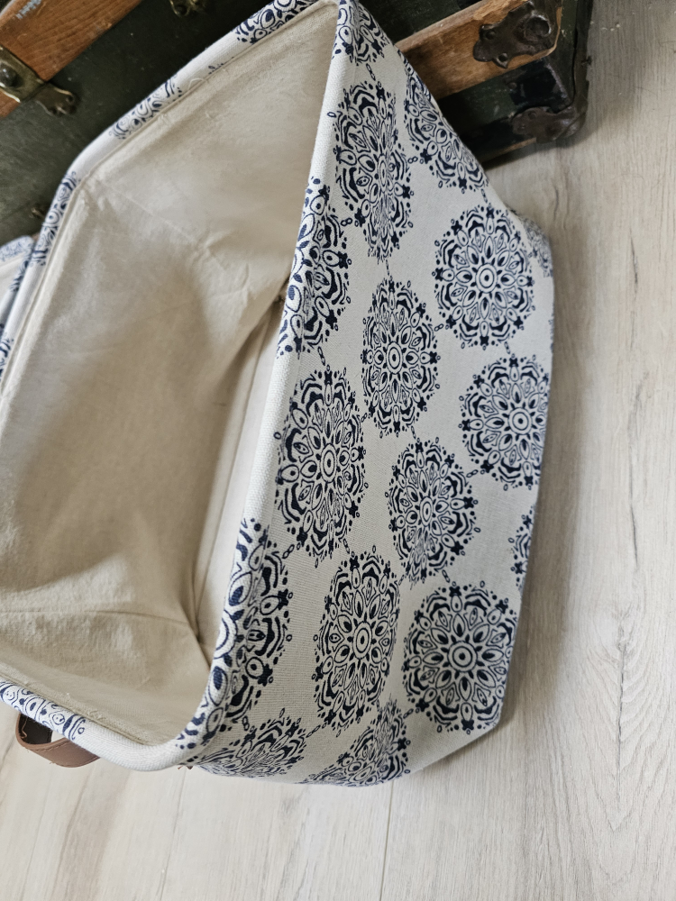 two matching canvas baskets - photo 3