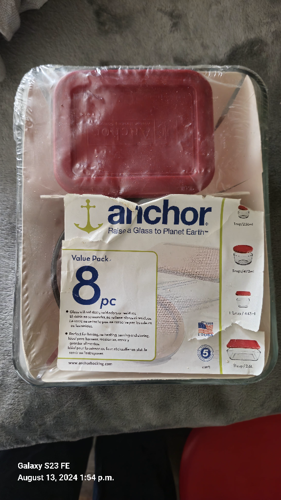 NEW Anchor Glass Food Storage Containers