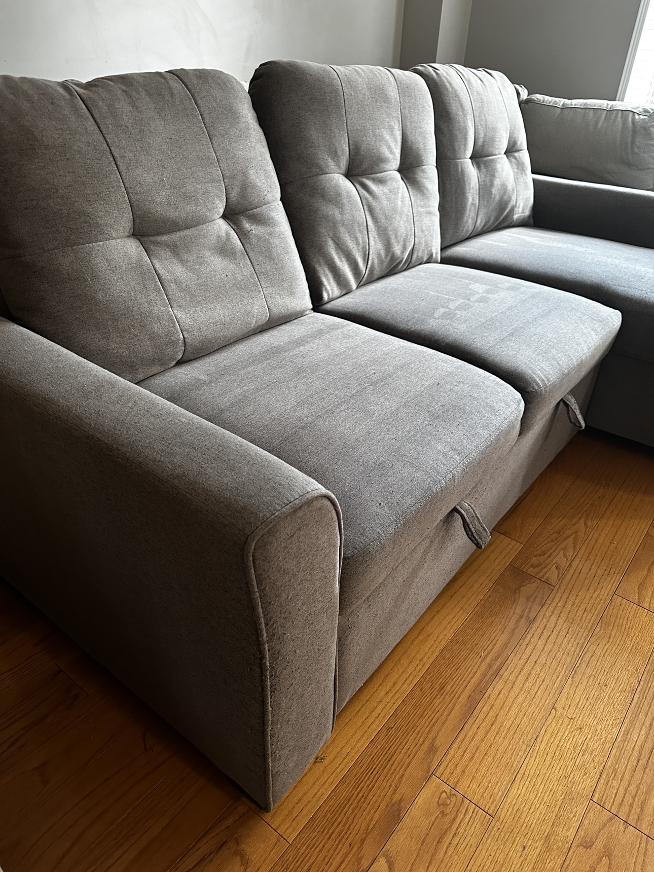 Grey Sleeper Sectional with Storage - photo 3