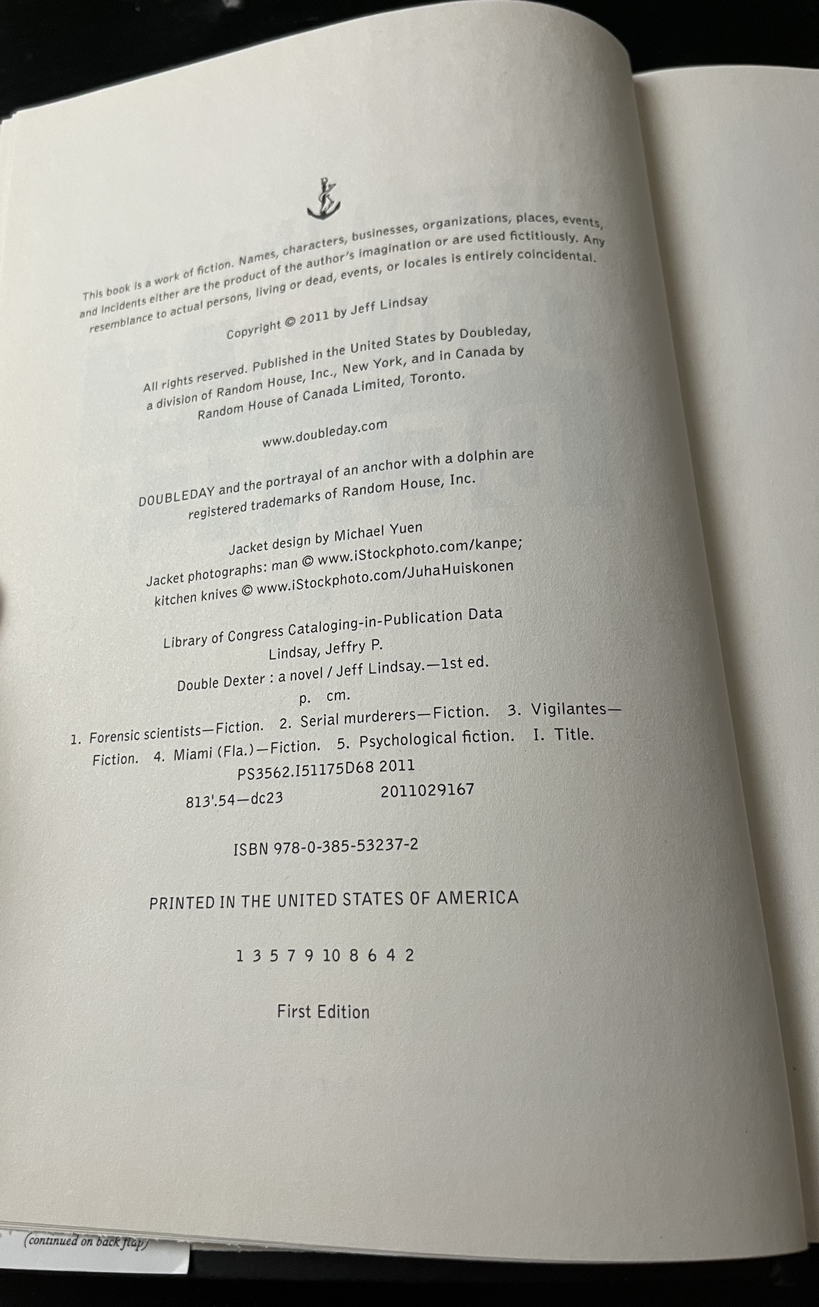 Double Dexter 1st Print Hardcover Book image indicator(2)