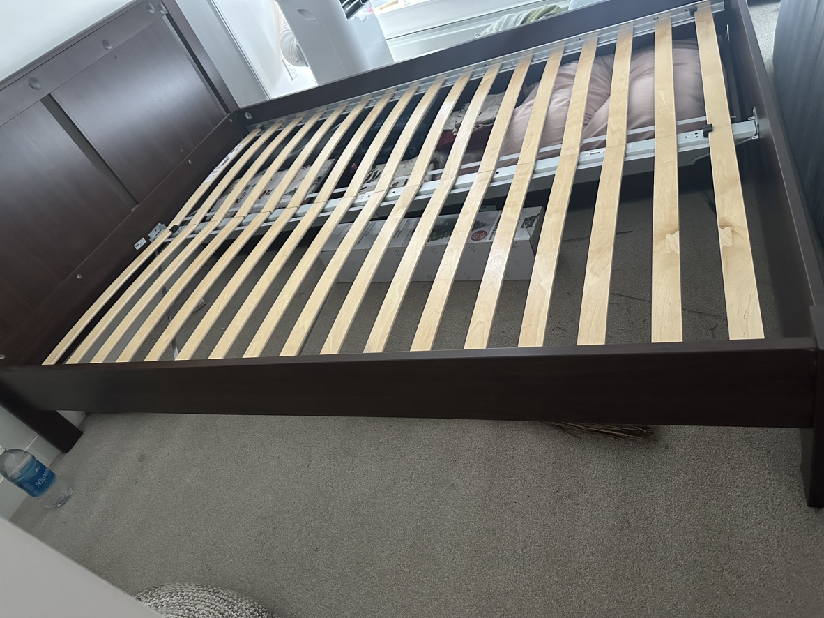 Queen Bed Frame with Slatted Base - photo 2