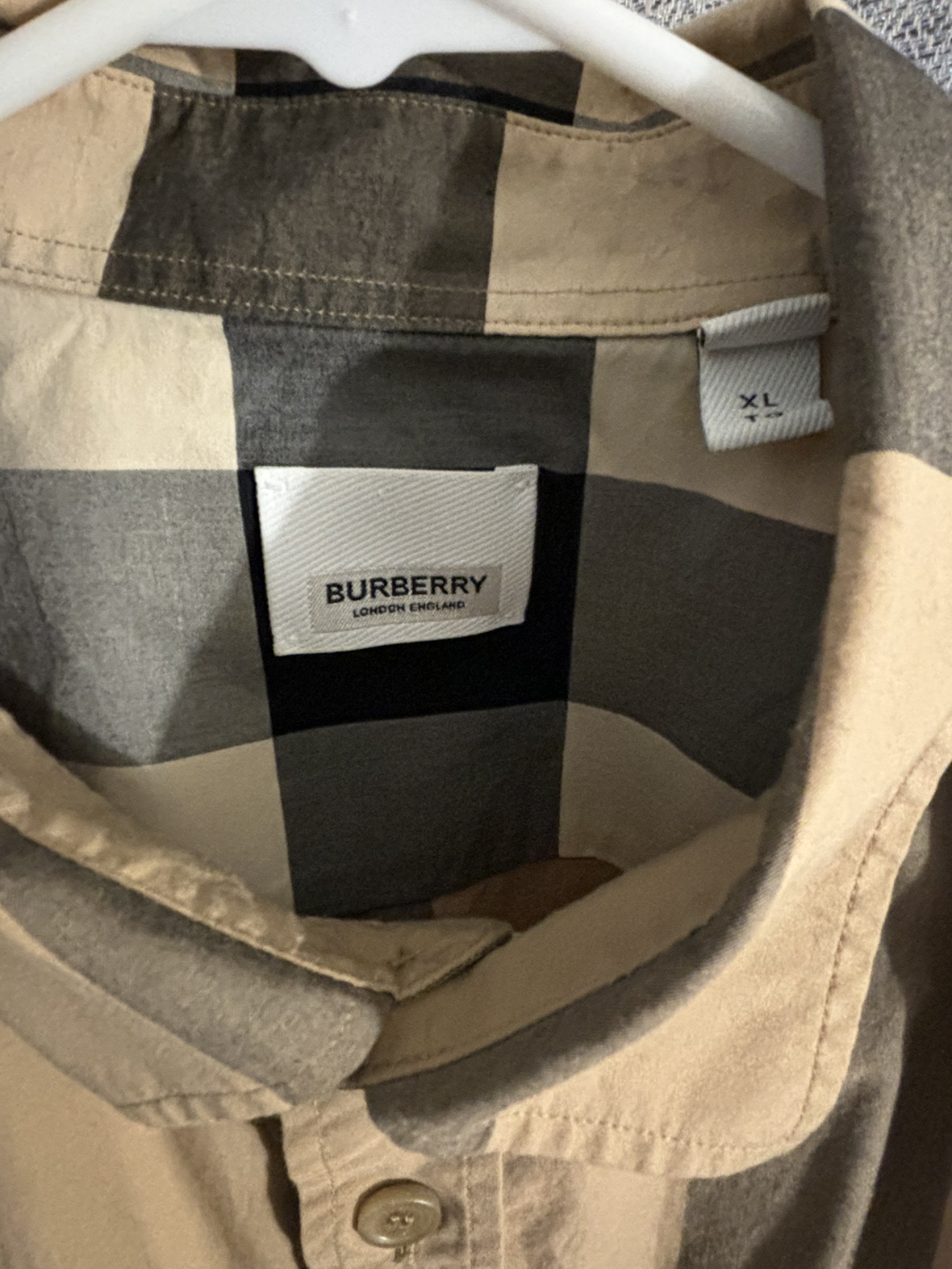 Burberry Check Short Sleeve Button Down Shirt - photo 2