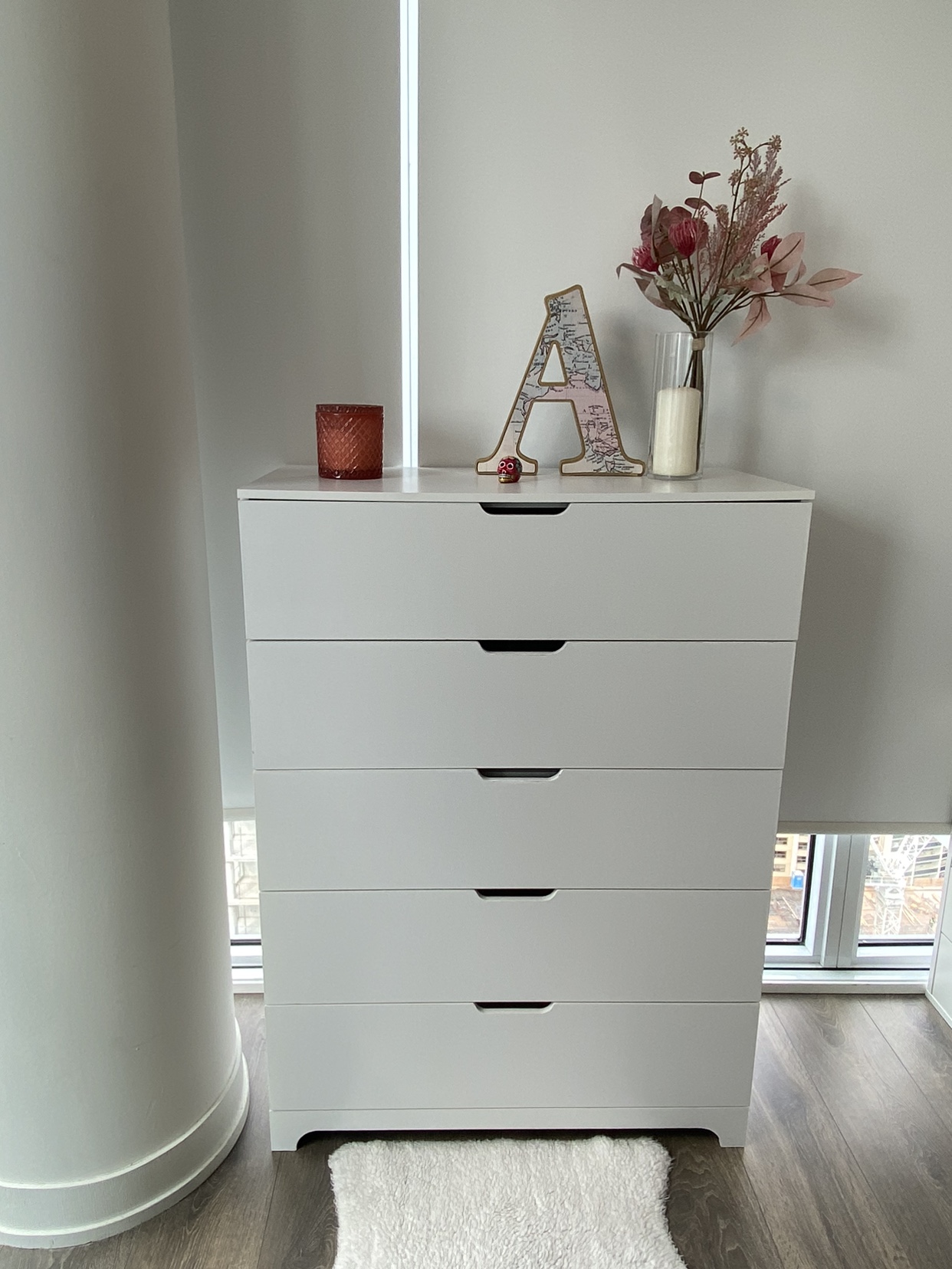 Brand New White 5 Drawer Dresser image indicator(5)