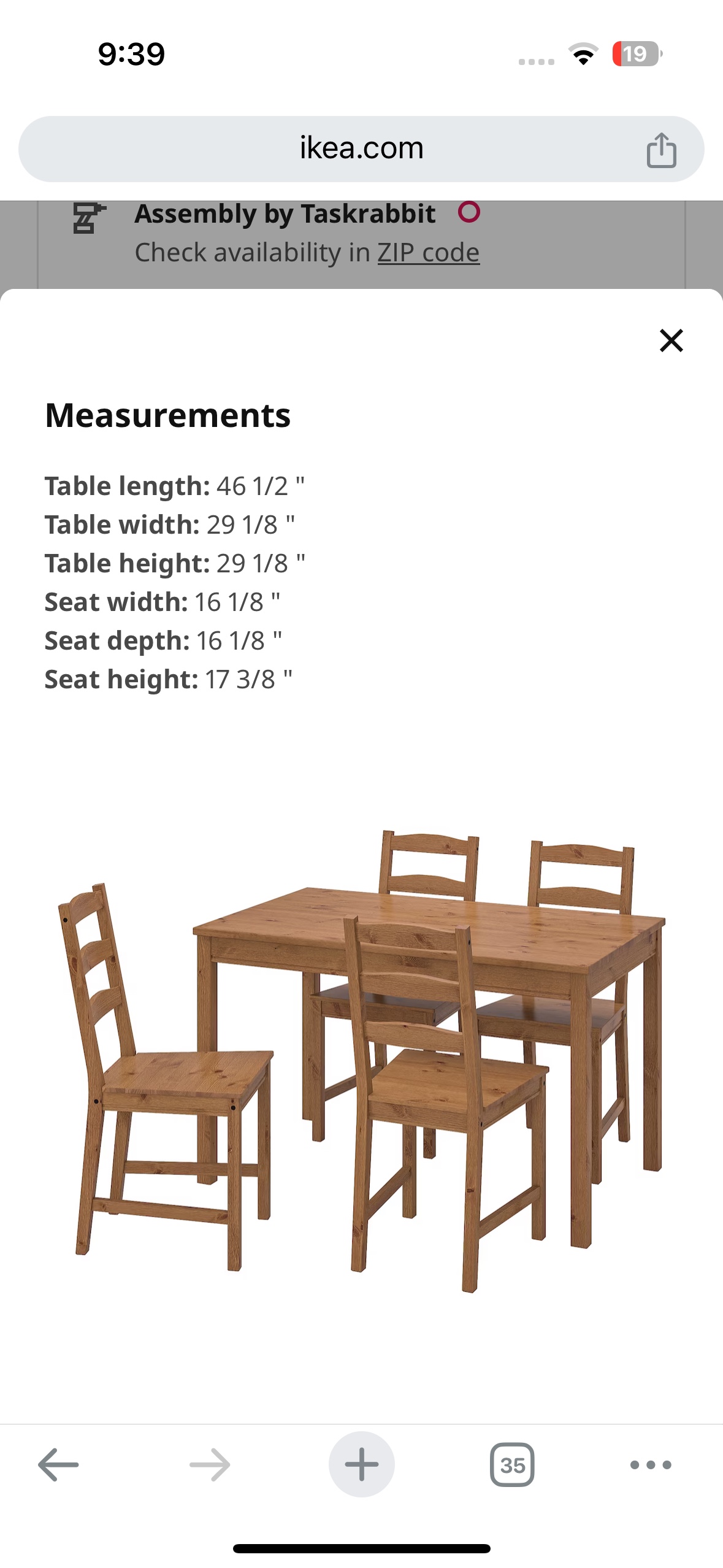 IKEA table and chair set - photo 3
