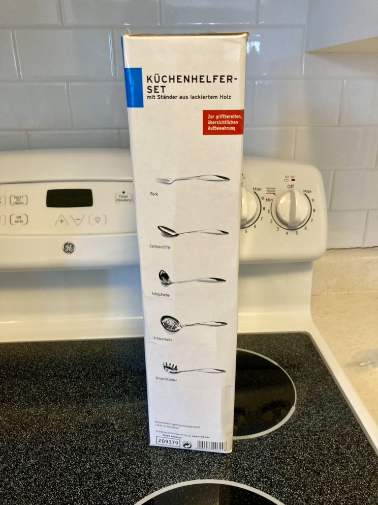 New Kuchenhelfer German 5 Piece Utensil Set with Stand - photo 2