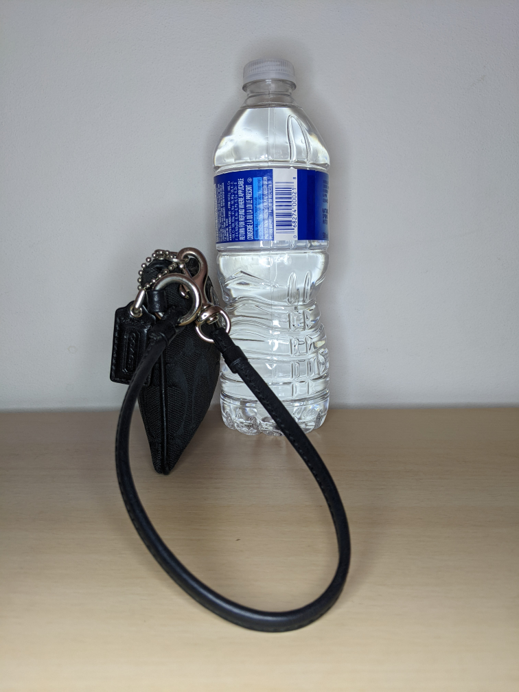 Coach Sutton Signature Wristlet Jacquard Zippered Pouch Leather image indicator(6)