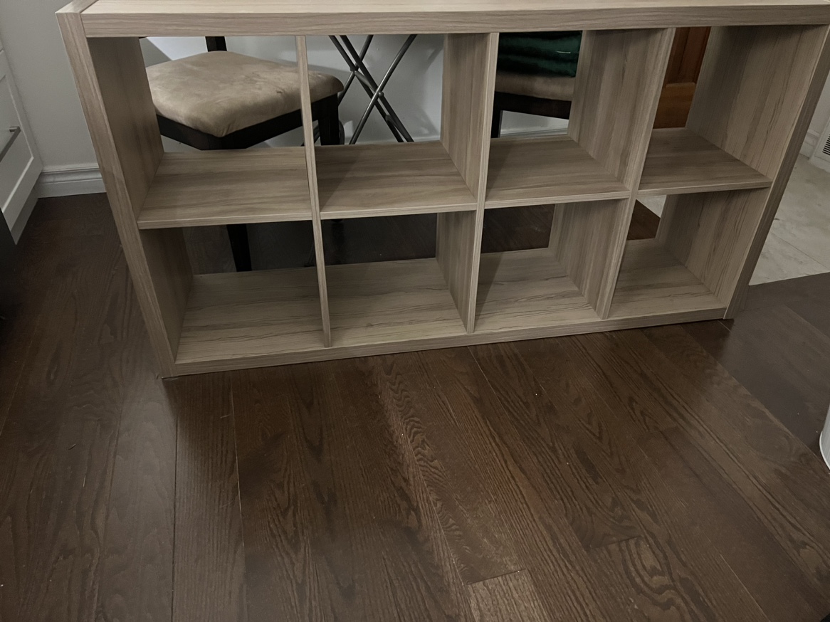 New IKEA Kallax shelf beige wood grain color - photo 2
