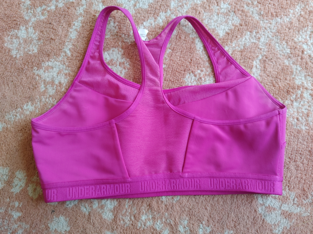 Under Armour Pink Sports Bra L/G thumbnail