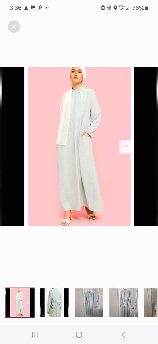 Mint Green Long Sleeve Dress