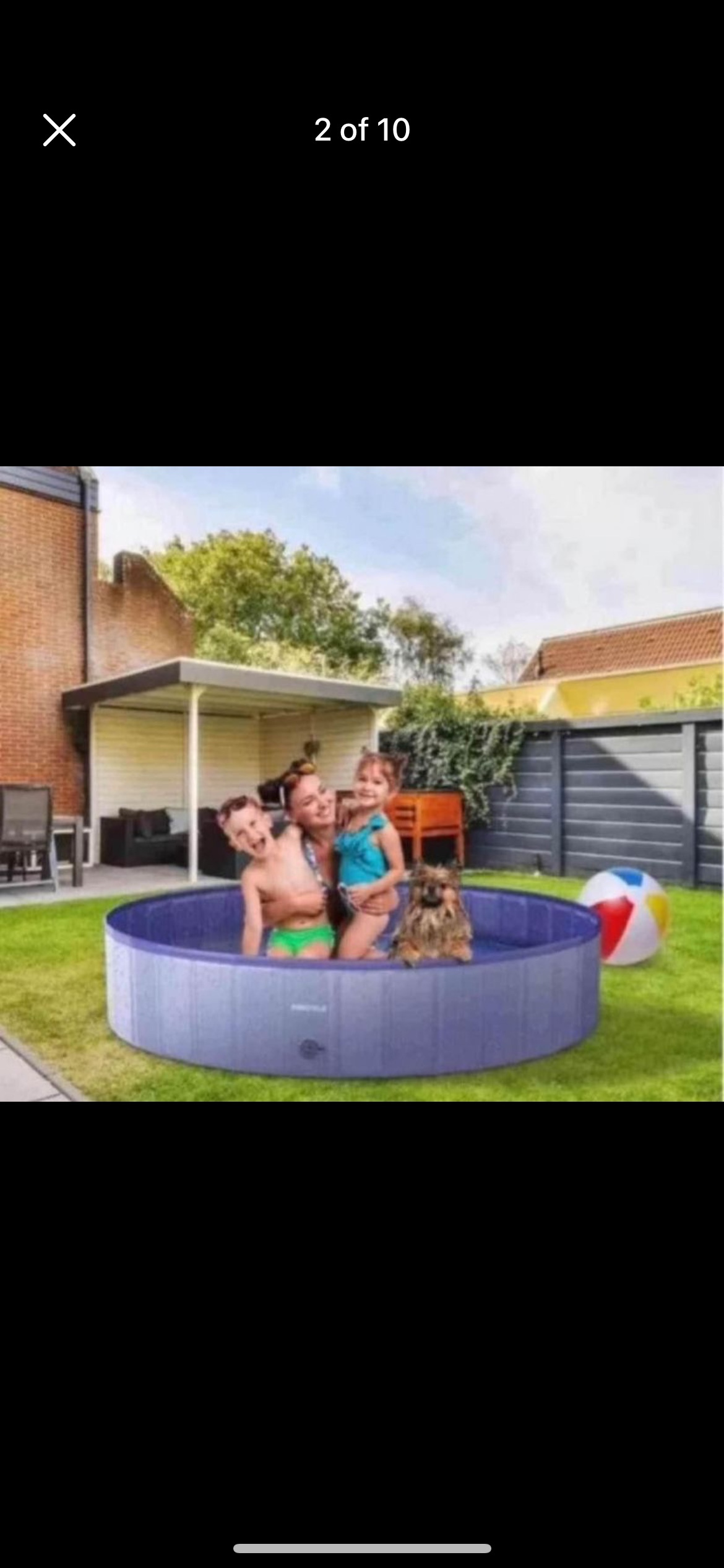 63” Portable Pools With Cover For Kids Or Pets - photo 2