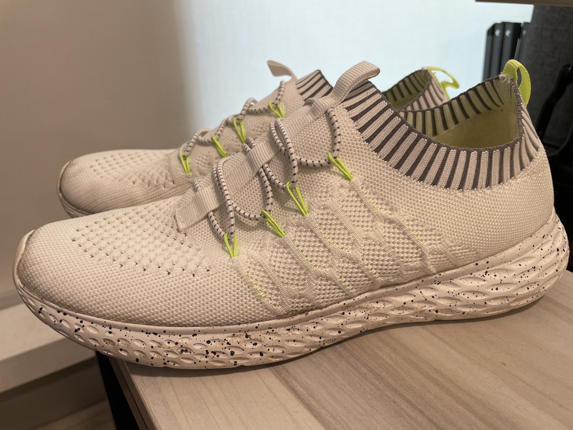 White Knitted Sneakers