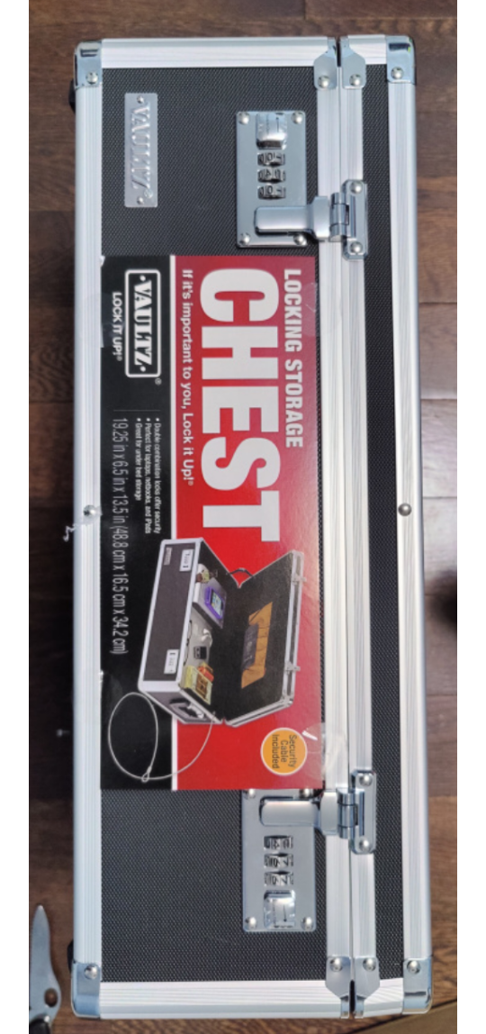 Vaultz Locking Storage Box, 18 x 6 x 13 Inches image indicator(2)