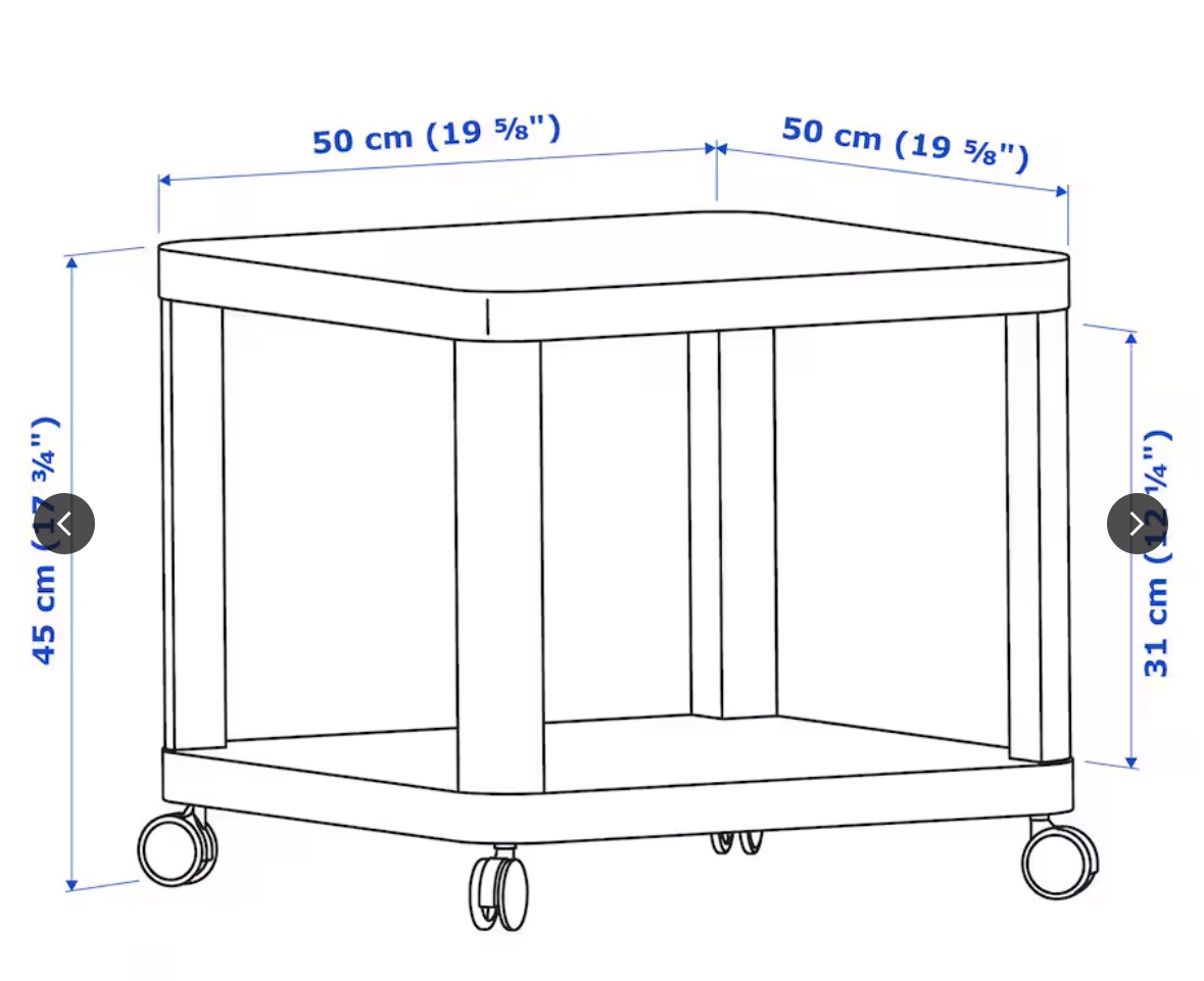 White Rolling Cart - photo 2