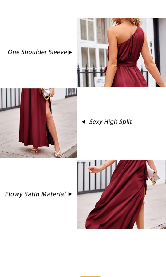 beautiful one shoulder dress - photo 5