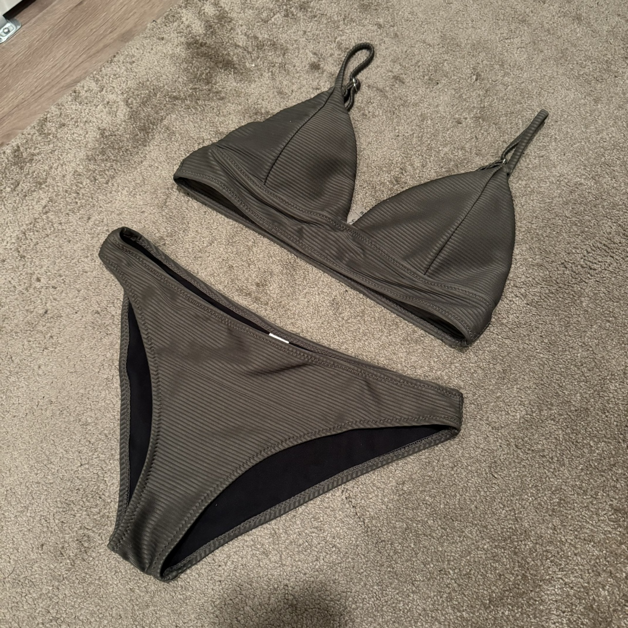 Cupshe Olive Green Bikini Set